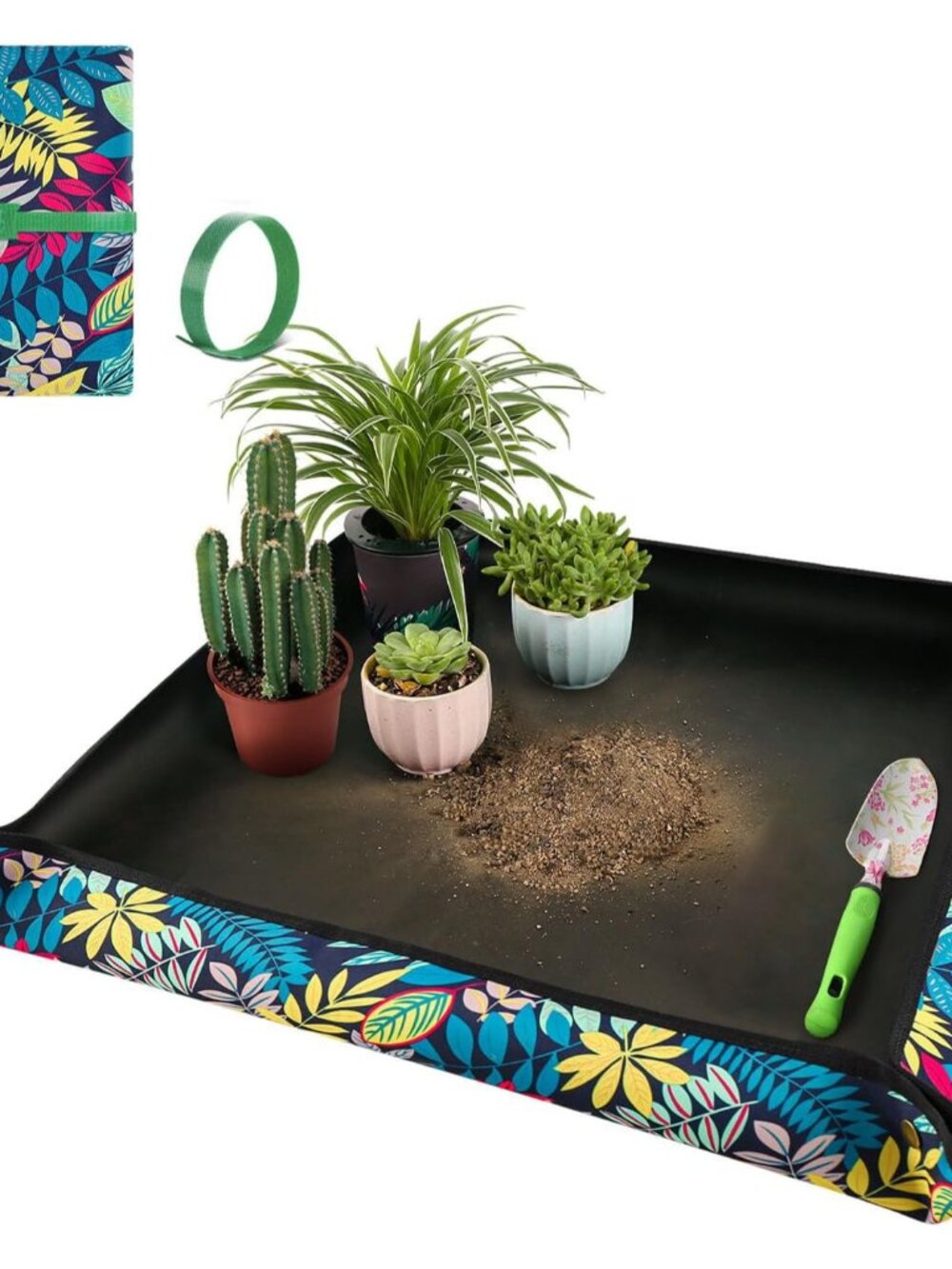Repotting Mat for Plant Transplanting and Mess Control 29.5"x 29.5" Oxford Fabri